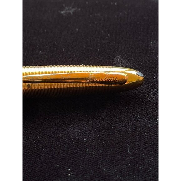 Vintage Sheaffer Fineline Blue eith Gold Cap Fountain Pen with Fineline 341 Nib - Picture 4 of 6
